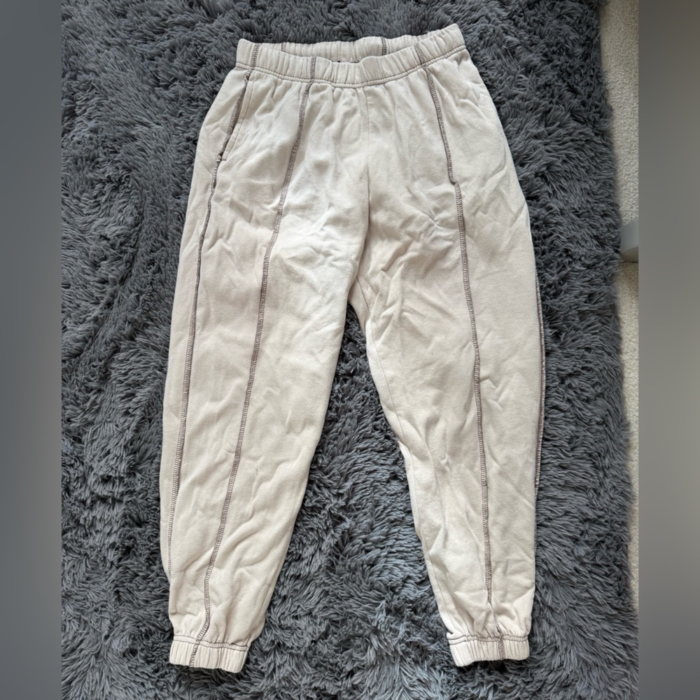 Garage Cream Jogger Pants